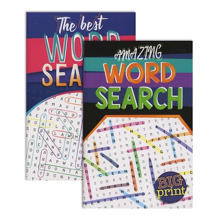 Bazic Products Bazic  Big Print Find-A-Word Digest Puzzle Books - 2 Piece 72321
